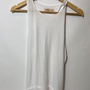 White NWOT Hollister  tank with a sheer bottom